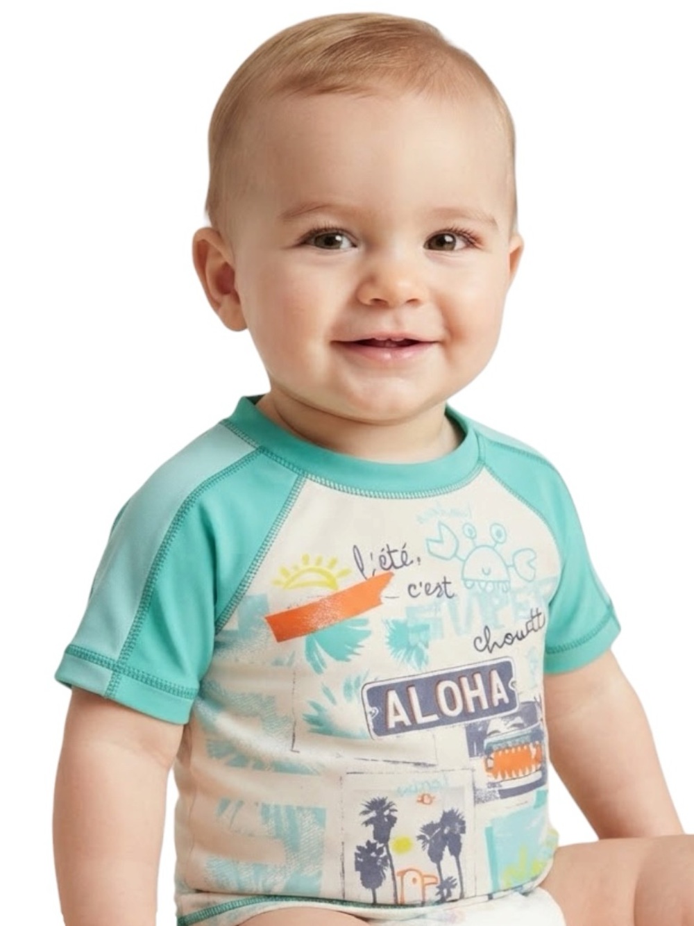 Souris Mini Aloha Baby Rash Guard Swim Shirt 6M Unisex